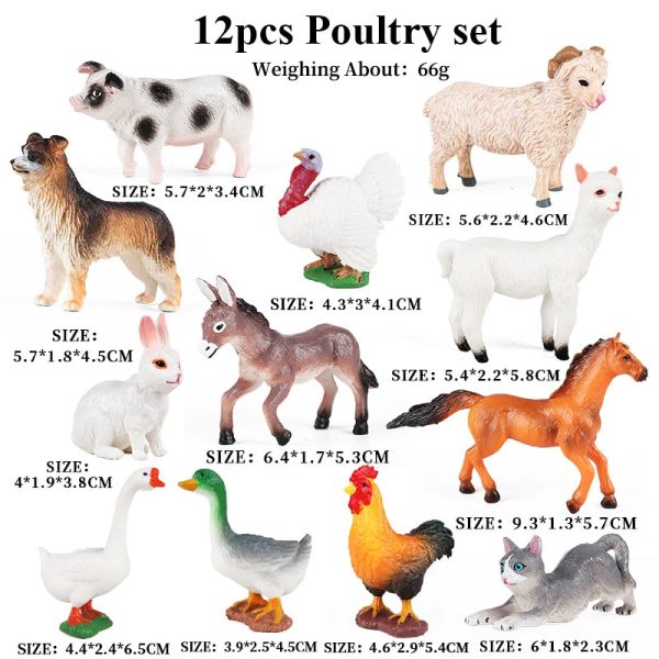 Montessori Miniature Lion Shark Horse Dinosaur Animals Model Set Action Figures Montessori Miniature Lion Shark Horse Dinosaur Animals Model Set Action Figures