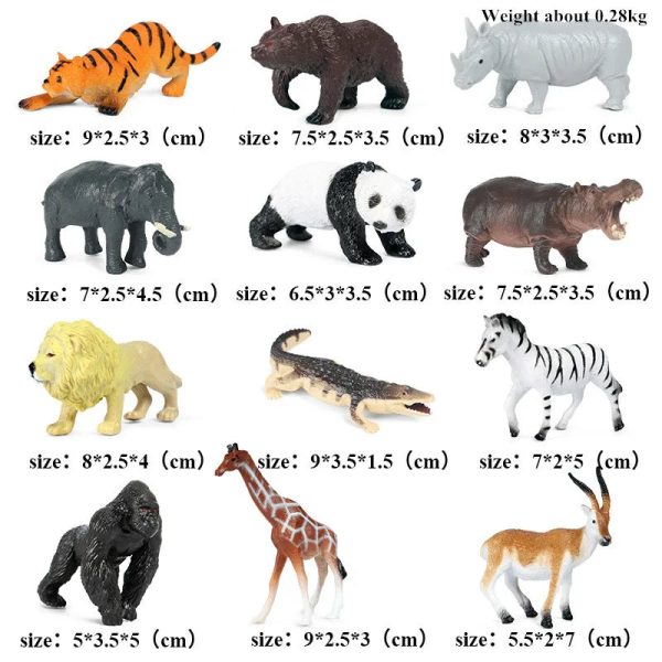 Montessori Miniature Lion Shark Horse Dinosaur Animals Model Set Action Figures Montessori Miniature Lion Shark Horse Dinosaur Animals Model Set Action Figures