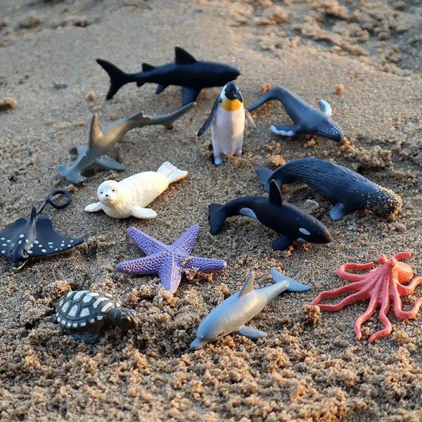 Montessori Miniature Lion Shark Horse Dinosaur Animals Model Set Action Figures Montessori Miniature Lion Shark Horse Dinosaur Animals Model Set Action Figures
