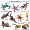 Montessori Miniature Lion Shark Horse Dinosaur Animals Model Set Action Figures Montessori Miniature Lion Shark Horse Dinosaur Animals Model Set Action Figures