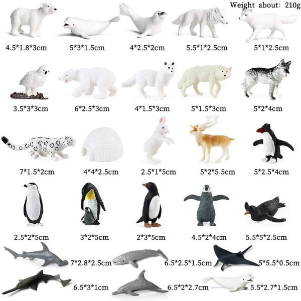 Montessori Miniature Lion Shark Horse Dinosaur Animals Model Set Action Figures Montessori Miniature Lion Shark Horse Dinosaur Animals Model Set Action Figures
