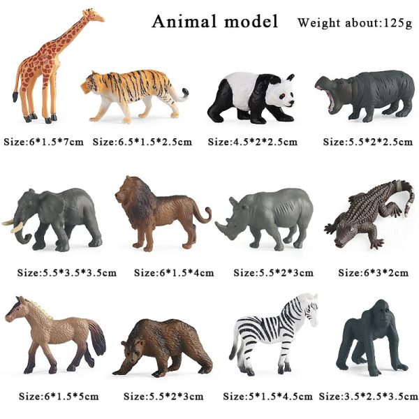 Montessori Miniature Lion Shark Horse Dinosaur Animals Model Set Action Figures Montessori Miniature Lion Shark Horse Dinosaur Animals Model Set Action Figures