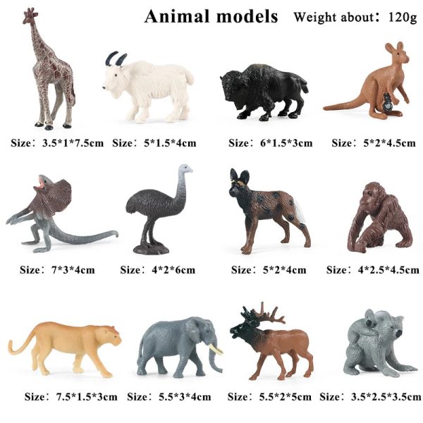 Montessori Miniature Lion Shark Horse Dinosaur Animals Model Set Action Figures Montessori Miniature Lion Shark Horse Dinosaur Animals Model Set Action Figures