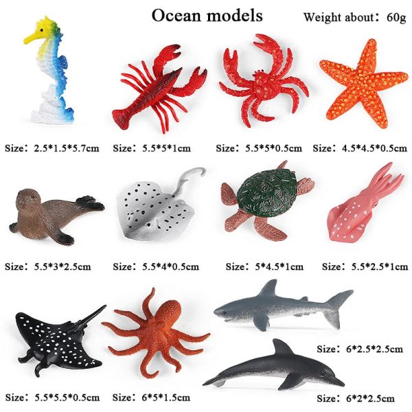 Montessori Miniature Lion Shark Horse Dinosaur Animals Model Set Action Figures Montessori Miniature Lion Shark Horse Dinosaur Animals Model Set Action Figures