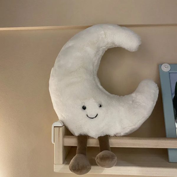 Moon & Sun Plushie: Adorable Weather Decor for Kids' Rooms & Sofas