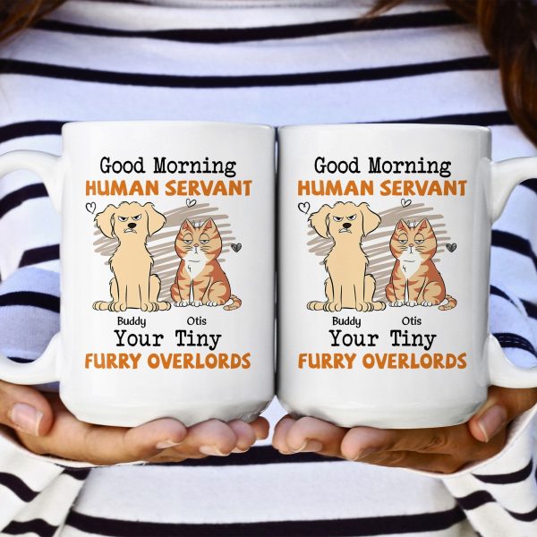 Morning ! Human Servant - Personalized Mug Morning ! Human Servant - Personalized Mug