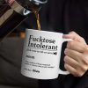 Morning Intolerant Funny - Personalized Mug Morning Intolerant Funny - Personalized Mug