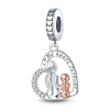 Mother And Daughter Charm Beads Fit Pandach Bracelet Mother And Daughter Charm Beads Fit Pandach Bracelet