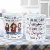 Mother And Daughter Forever Linked Together - Personalized Mug Mother And Daughter Forever Linked Together - Personalized Mug