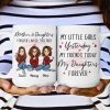 Mother And Daughter Forever Linked Together - Personalized Mug Mother And Daughter Forever Linked Together - Personalized Mug