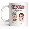 Mother And Daughter Will Always Be Connected By Heart - Personalized Custom Coffee Mug - MOM142_MG Mother And Daughter Will Always Be Connected By Heart - Personalized Custom Coffee Mug - MOM142_MG