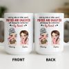 Mother And Daughter Will Always Be Connected By Heart - Personalized Custom Coffee Mug - MOM142_MG Mother And Daughter Will Always Be Connected By Heart - Personalized Custom Coffee Mug - MOM142_MG