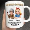 Mother & Daughters A Bond That Can't Be Broken 3D Effect - Personalized Mug Mother & Daughters A Bond That Can't Be Broken 3D Effect - Personalized Mug