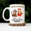 Mother & Daughters A Bond That Can't Be Broken 3D Effect - Personalized Mug Mother & Daughters A Bond That Can't Be Broken 3D Effect - Personalized Mug