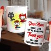 Mother, Dear Mom, Thank you For Not Swallowing Us, Personalized Mug, Mom Gifts, 030HPO290323