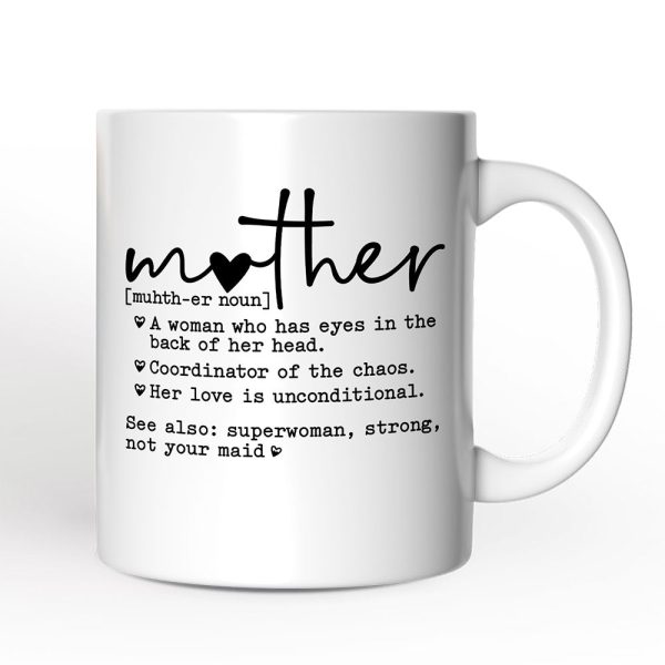 Mother Definition Personalized Mug, Inspirational Mother Gift With Custom Name Mother Definition Personalized Mug, Inspirational Mother Gift With Custom Name
