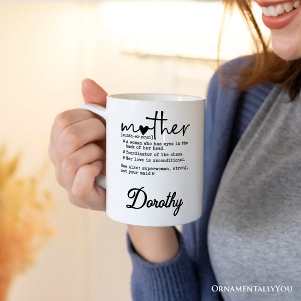 Mother Definition Personalized Mug, Inspirational Mother Gift With Custom Name Mother Definition Personalized Mug, Inspirational Mother Gift With Custom Name