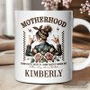 Motherhood Mama Rock Personalized Mug, Retro Gift for Strong Moms With Custom Name Motherhood Mama Rock Personalized Mug, Retro Gift for Strong Moms With Custom Name