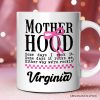 Motherhood Personalized Mug, Mom Gift With Custom Name Motherhood Personalized Mug, Mom Gift With Custom Name