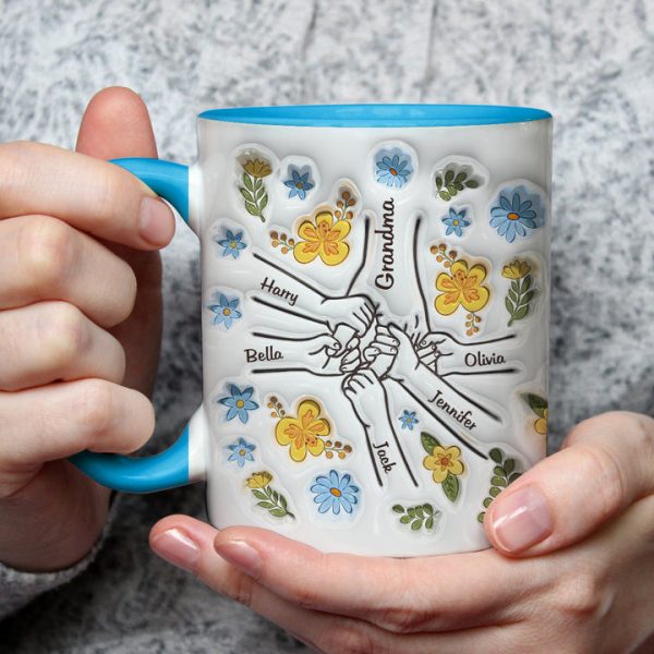 Mothers Love Is Bliss, Is Peace - Personalized 3D Inflated Effect Accent Mug - Gift For Mom, Grandma, Mother's Day | NA94 Mothers Love Is Bliss, Is Peace - Personalized 3D Inflated Effect Accent Mug - Gift For Mom, Grandma, Mother's Day | NA94
