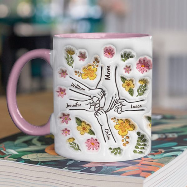 Mothers Love Is Bliss, Is Peace - Personalized 3D Inflated Effect Accent Mug - Gift For Mom, Grandma, Mother's Day | NA94 Mothers Love Is Bliss, Is Peace - Personalized 3D Inflated Effect Accent Mug - Gift For Mom, Grandma, Mother's Day | NA94