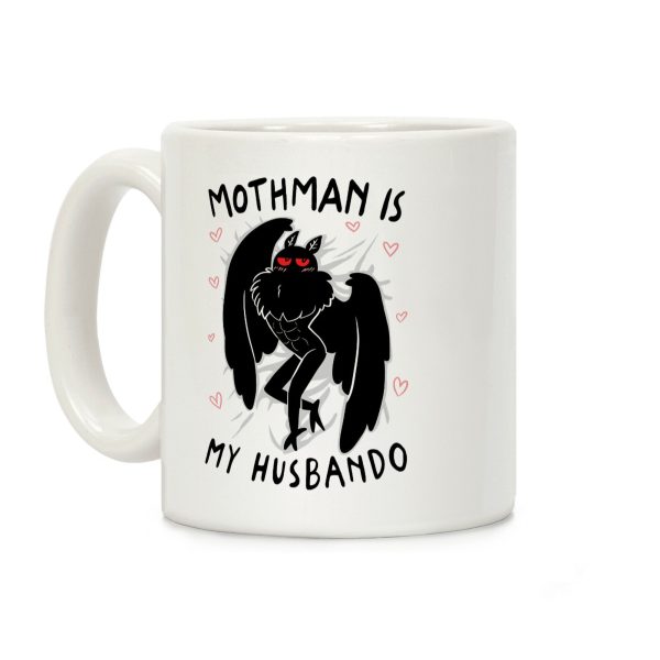 Mothman Is My Husbando Coffee Mug Mothman Is My Husbando Coffee Mug