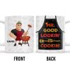 Mr. Good Lookin' Is Cookin' Apron And BBQ Grill Design - Personalized Custom Coffee Mug - GRILL004_MG Mr. Good Lookin' Is Cookin' Apron And BBQ Grill Design - Personalized Custom Coffee Mug - GRILL004_MG