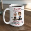 Mug with To My Son Theme, High Clarity, Heartwarming Gift for Son from Dad