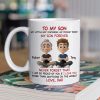 Mug with To My Son Theme, High Clarity, Heartwarming Gift for Son from Dad