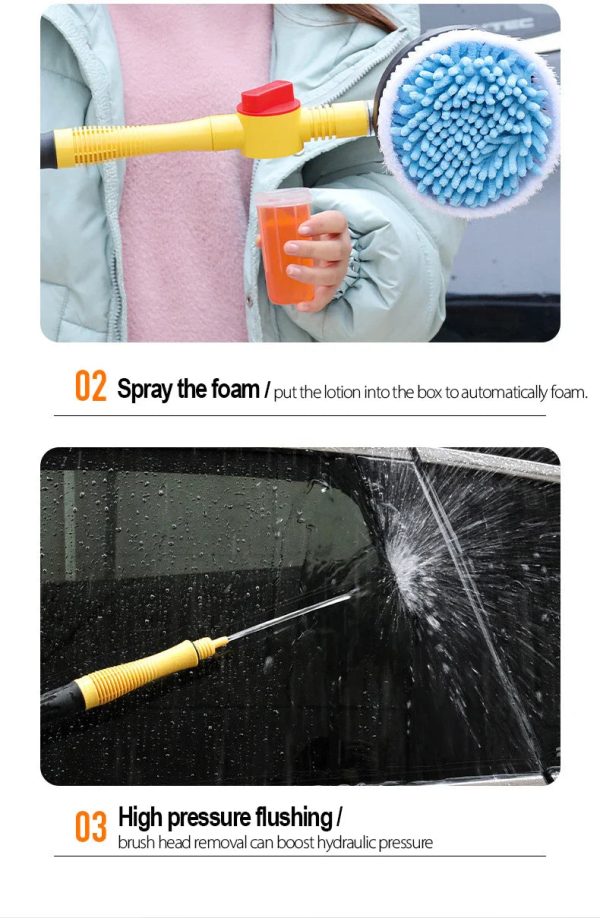 Multifunctional Car Rotary Wash Brush Kit Multifunctional Car Rotary Wash Brush Kit