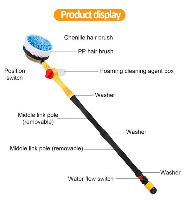 Multifunctional Car Rotary Wash Brush Kit Multifunctional Car Rotary Wash Brush Kit