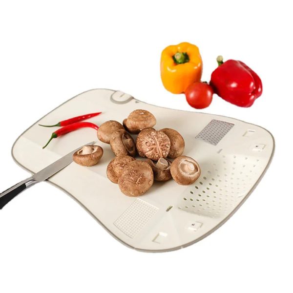Multifunctional Foldable Cutting Board With Drain Multifunctional Foldable Cutting Board With Drain