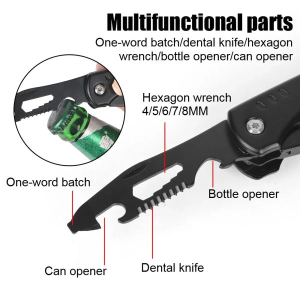 Multifunctional Pliers With Folding Nail Hammer Multifunctional Pliers With Folding Nail Hammer