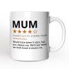 Mum Star Reviewed Personalized Mug, Playful Mother Gift With Custom Name Mum Star Reviewed Personalized Mug, Playful Mother Gift With Custom Name