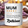 Mum Star Reviewed Personalized Mug, Playful Mother Gift With Custom Name Mum Star Reviewed Personalized Mug, Playful Mother Gift With Custom Name