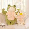 Muscle Frog & Duck Plush A Quirky Pair Muscle Frog & Duck Plush A Quirky Pair