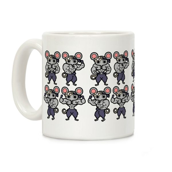 Muscle Mice Pattern Parody Coffee Mug Muscle Mice Pattern Parody Coffee Mug