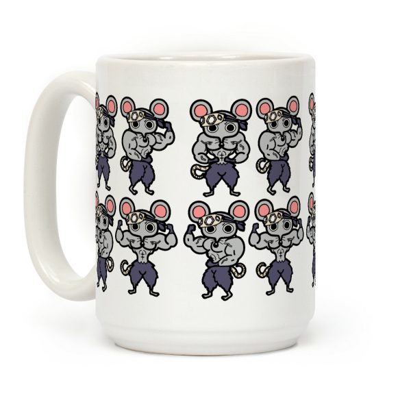 Muscle Mice Pattern Parody Coffee Mug Muscle Mice Pattern Parody Coffee Mug