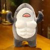 Muscle Shark Plush Toy - Soft Ocean Whale for Kids' Gifts & Fun!