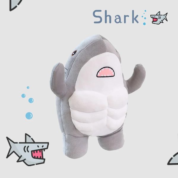 Muscle Shark Plush Toy 35cm Muscle Shark Plush Toy 35cm