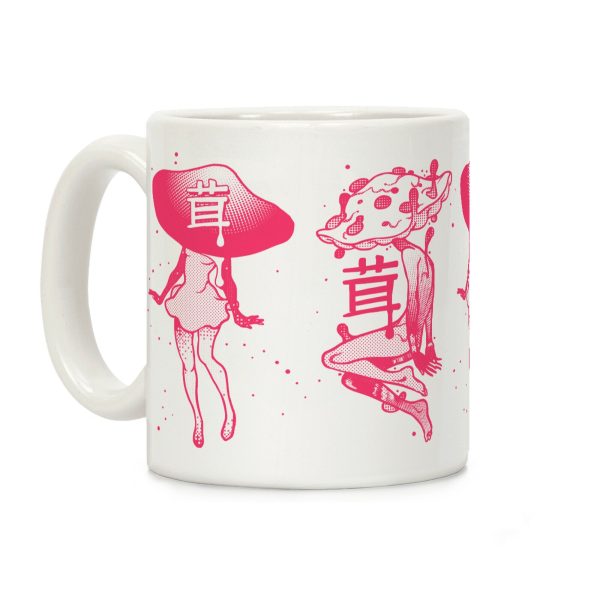 Mushroom Boy and Girl Coffee Mug Mushroom Boy and Girl Coffee Mug