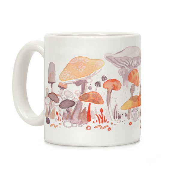 Mushroom Garden Pattern Coffee Mug Mushroom Garden Pattern Coffee Mug