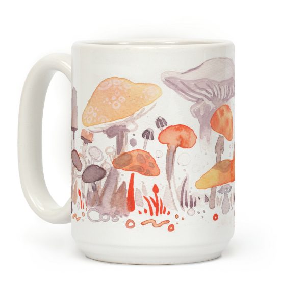 Mushroom Garden Pattern Coffee Mug Mushroom Garden Pattern Coffee Mug