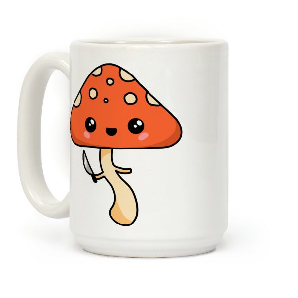 Mushroom With Knife Coffee Mug Mushroom With Knife Coffee Mug