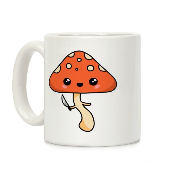 Mushroom With Knife Coffee Mug Mushroom With Knife Coffee Mug