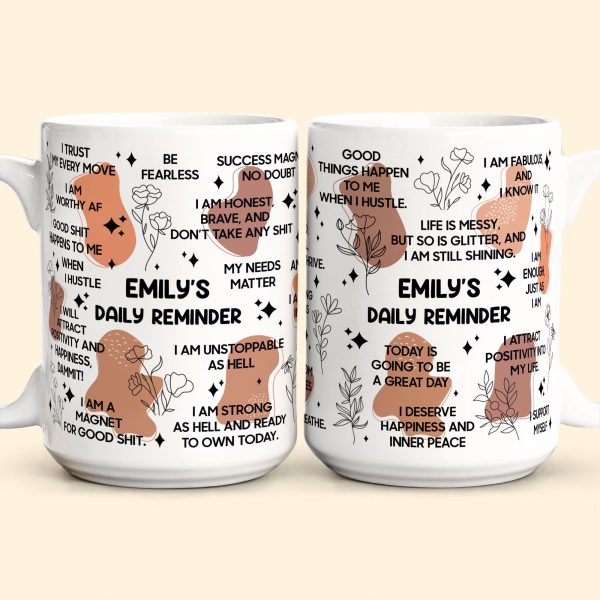 My Affirmations Mug - Self Gift, Gifts For Daughter, Friends - Personalized Mug My Affirmations Mug - Self Gift, Gifts For Daughter, Friends - Personalized Mug