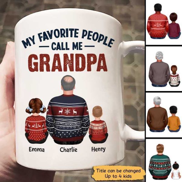 My Favorite People Call Me Dad Grandpa Personalized Mug My Favorite People Call Me Dad Grandpa Personalized Mug