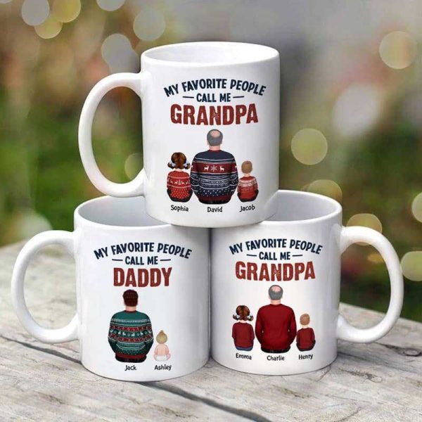 My Favorite People Call Me Dad Grandpa Personalized Mug My Favorite People Call Me Dad Grandpa Personalized Mug