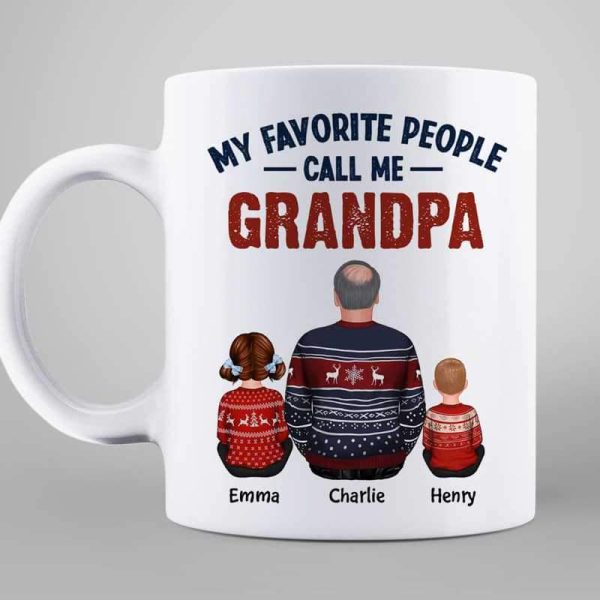 My Favorite People Call Me Dad Grandpa Personalized Mug My Favorite People Call Me Dad Grandpa Personalized Mug
