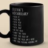 My Favorite Vocabulary - Coworker Personalized Custom Black Mug - Christmas Gift For Coworkers, Work Friends, Colleagues My Favorite Vocabulary - Coworker Personalized Custom Black Mug - Christmas Gift For Coworkers, Work Friends, Colleagues